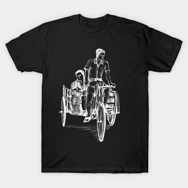 Bikecycle Biker design T-Shirt by Maxs